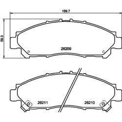 Brake Pad Set MINTEX MDB3458 OE Ref 0446526440