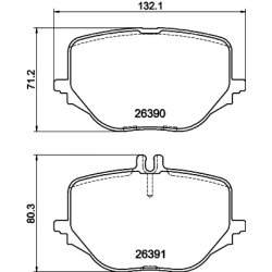 Brake Pad Set MINTEX MDB3474 OE Ref 0004209605