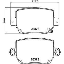 Brake Pad Set MINTEX MDB3476 OE Ref 800824600C