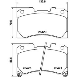 Brake Pad Set MINTEX MDB3481 OE Ref 0446552370