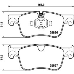 Brake Pad Set MINTEX MDB3489 OE Ref 1678168580