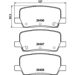 Brake Pad Set MINTEX MDB3498 OE Ref 156216000A