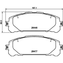 Brake Pad Set MINTEX MDB3500 OE Ref T044654824