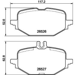 Brake Pad Set MINTEX MDB3512 OE Ref 0004201104