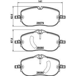 Brake Pad Set MINTEX MDB3513 OE Ref A0004203003