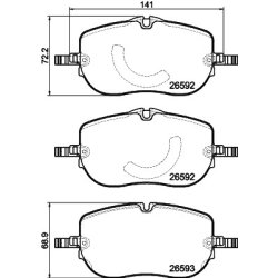 Brake Pad Set MINTEX MDB3514 OE Ref 0004200004