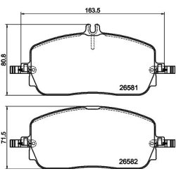 Brake Pad Set MINTEX MDB3515 OE Ref A0004200304 MINTEX