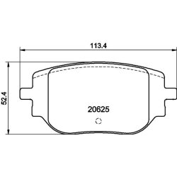 Brake Pad Set MINTEX MDB3518 OE Ref 1673597480