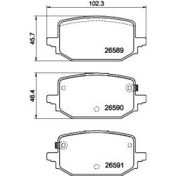 Brake Pad Set MINTEX MDB3552 OE Ref D4M606RA0B