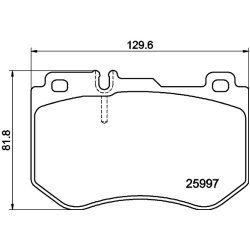 Brake Pad Set MINTEX MDB3705 OE Ref A0084201720