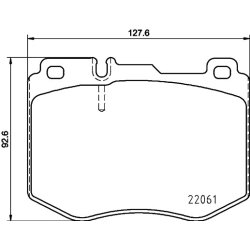 Brake Pad Set MINTEX MDB3710 OE Ref A008420182064