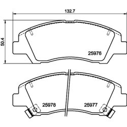 Brake Pad Set MINTEX MDB3715 OE Ref 58101K7A00