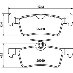 Brake Pad Set MINTEX MDB3716 OE Ref 1647875880