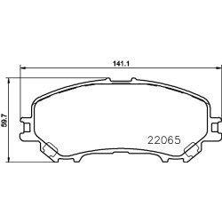 Brake Pad Set MINTEX MDB3717 OE Ref D10604EA0AVA