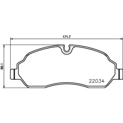 Brake Pad Set MINTEX MDB3719 OE Ref 1824121 MINTEX