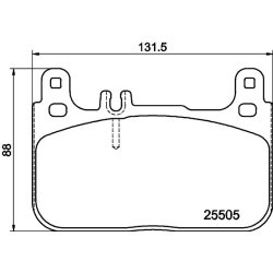 Brake Pad Set MINTEX MDB3725 OE Ref 0004203405