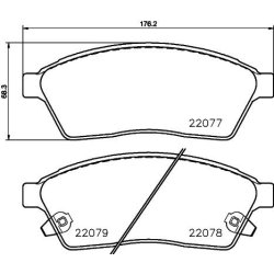 Brake Pad Set MINTEX MDB3730 OE Ref 52331859