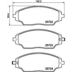 Brake Pad Set MINTEX MDB3733 OE Ref 95231011