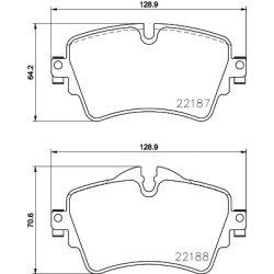 Brake Pad Set MINTEX MDB3734 OE Ref 6860017