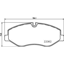Brake Pad Set MINTEX MDB3738 OE Ref 4474210800 MINTEX