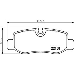 Brake Pad Set MINTEX MDB3739 OE Ref 4474200120