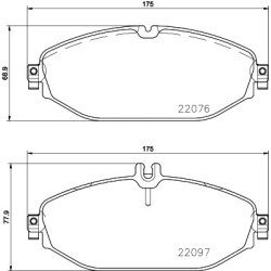 Brake Pad Set MINTEX MDB3740 OE Ref A0084203820 MINTEX