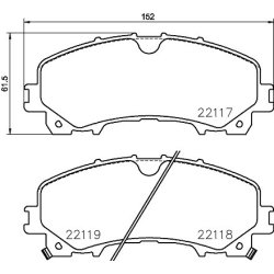 Brake Pad Set MINTEX MDB3748 OE Ref D10604CC0A