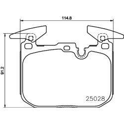 Brake Pad Set MINTEX MDB3764 OE Ref 34112284765