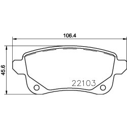 Brake Pad Set MINTEX MDB3765 OE Ref MQ005265