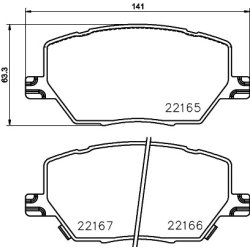Brake Pad Set MINTEX MDB3770 OE Ref 77369311