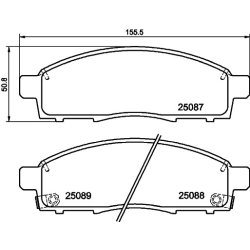 Brake Pad Set MINTEX MDB3779 OE Ref 6000611054