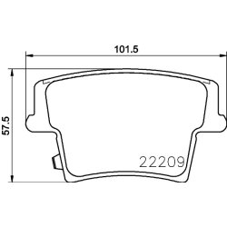 Brake Pad Set MINTEX MDB3780 OE Ref 5142561AB