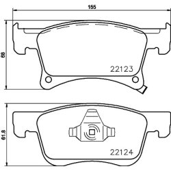 Brake Pad Set MINTEX MDB3784 OE Ref 1605281 MINTEX