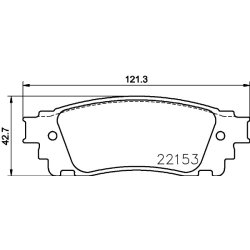 Brake Pad Set MINTEX MDB3787 OE Ref 044667802079