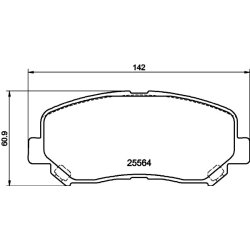 Brake Pad Set MINTEX MDB3788 OE Ref 68518750AA