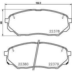 Brake Pad Set MINTEX MDB3793 OE Ref 58101S1A70