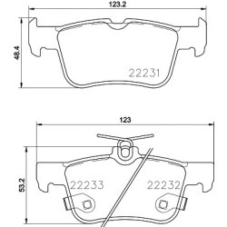 Brake Pad Set MINTEX MDB3799 OE Ref DG9C2M007HA