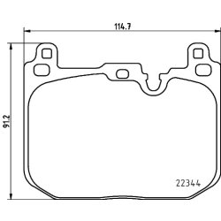 Brake Pad Set MINTEX MDB3804 OE Ref 34106889266