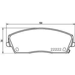 Brake Pad Set MINTEX MDB3821 OE Ref 5174001AB