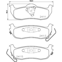 Brake Pad Set MINTEX MDB3822 OE Ref 44060ZC026