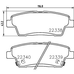 Brake Pad Set MINTEX MDB3829 OE Ref 58302B1A30