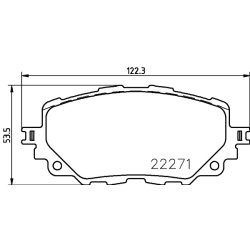 Brake Pad Set MINTEX MDB3830 OE Ref 6000615055