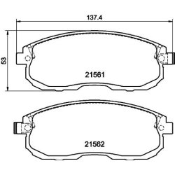 Brake Pad Set MINTEX MDB3838 OE Ref D1060EW81B