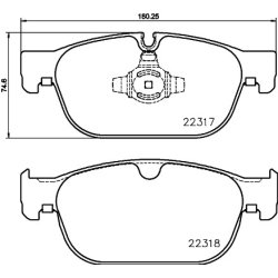 Brake Pad Set MINTEX MDB3839 OE Ref 31445975 MINTEX