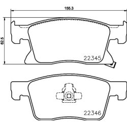Brake Pad Set MINTEX MDB3845 OE Ref 13478301