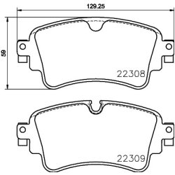Brake Pad Set MINTEX MDB3850 OE Ref 8W0698451Q