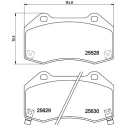 Brake Pad Set MINTEX MDB3851 OE Ref 95515503