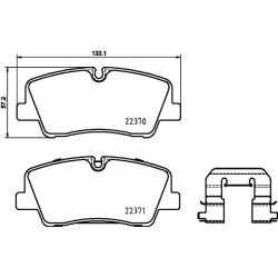 Brake Pad Set MINTEX MDB3861 OE Ref 5830159A10
