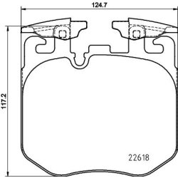 Brake Pad Set MINTEX MDB3863 OE Ref 6888459 MINTEX