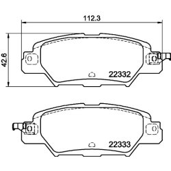 Brake Pad Set MINTEX MDB3866 OE Ref KAY02648Z